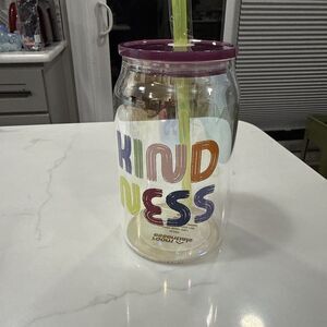 New Room Essentials Glass Straw Tumbler 17.7 oz